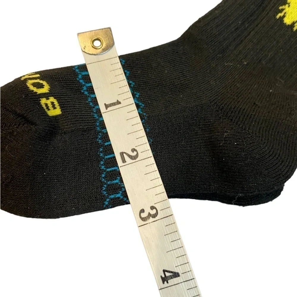 Bombas Youth Black Crew Socks 1 Pair - New XS